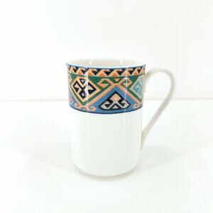 Christopher Stuart Optima La Brea Fine China Southwest Mug Cup Vintage VTG FLAW